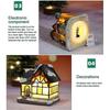 Christmas Village House Decorations Led Lights Christmas Town Scene Desktop Ornaments Christmas Figurines Accessories Buildings Battery Operated Lands