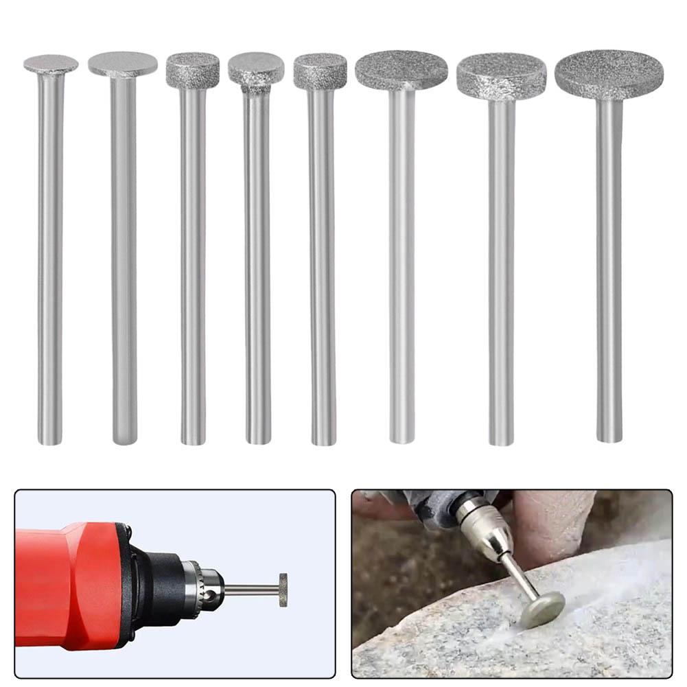 Polishing Jade Grinding Wheel T Type 3mm Shank Diamond