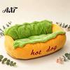 Cute Dog Bed for Dachshunds Hot Pet Bed, Soft Cozy Plush Removable Washable Mat, Gift Lovers Bun Cats Dogs, Novelty Sofa