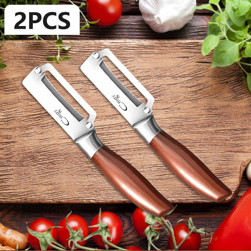 WXCOO Stainless Steel Sugarcane Peeler Thick Blade Slicing Fruits and Vegetables for Kitchen Fruit Potato Pineapple Peeler