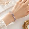 Metal Cloisonne Bracelet Retro Enamel Flower Bangle Closed End Enamel Bracelet  Ethnic Style