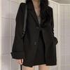 Fashion Spring Autumn Fashion Black Formal Blazer Suit Jacket Slim Office Causal Coats Work Wear Lady Coat  Jacket Women
