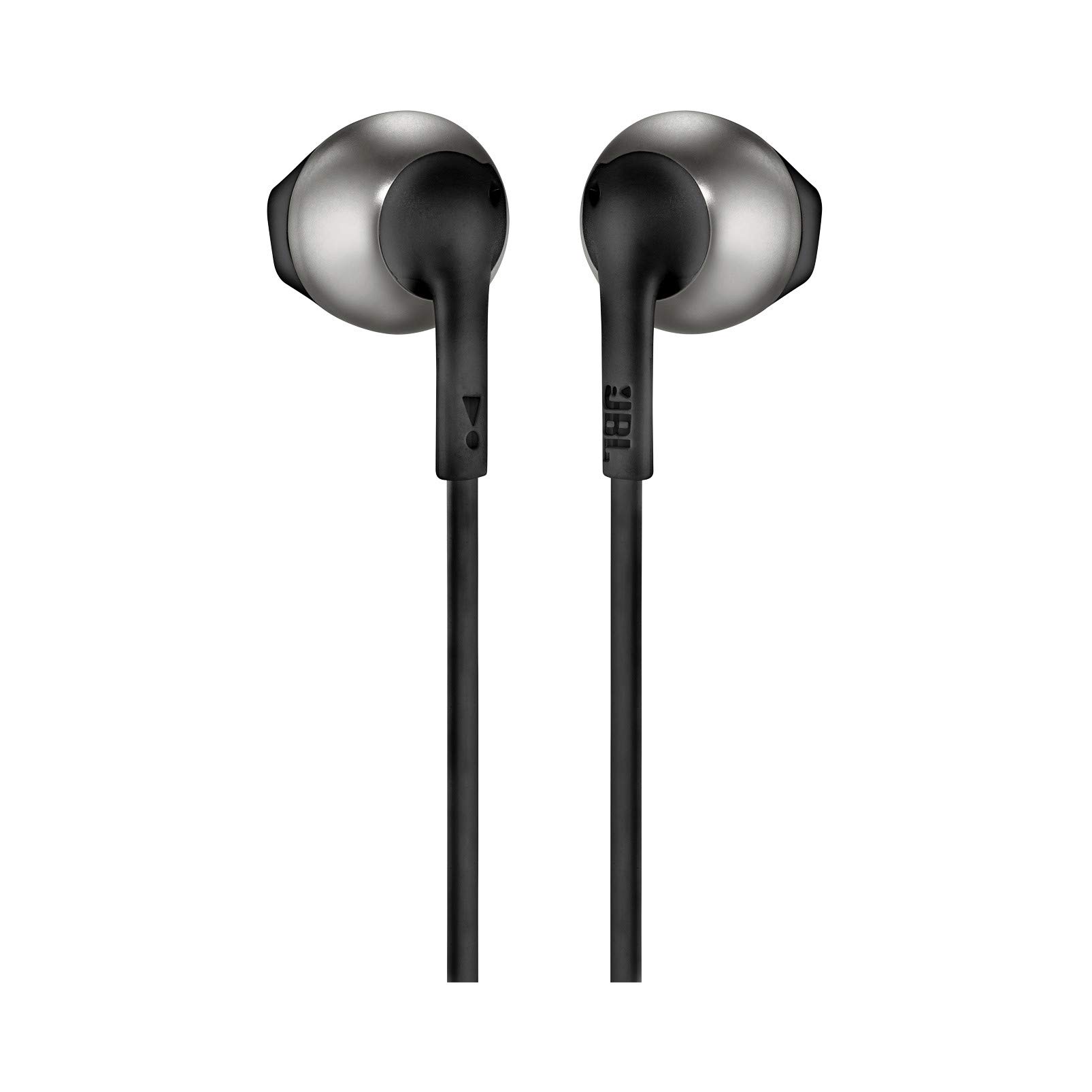 

JBL TUNE 205 — внутриканальные наушники с однокнопочным пультом управления и микрофоном — черные