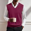 Men's V-neck Vest Sleeveless Knitted Pullover