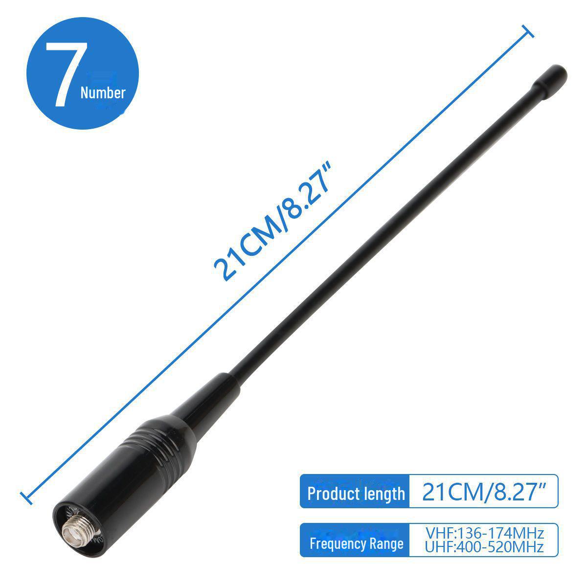 

Двухдиапазонная короткая антенна Baofeng SMA Female для портативных уличных переговорных устройств Number 7