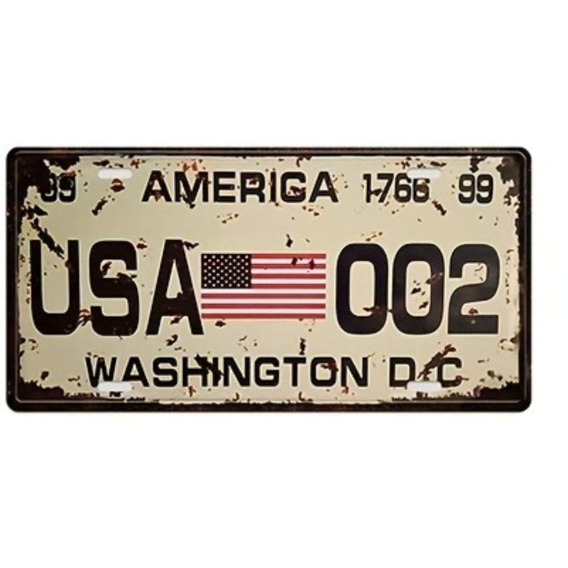 New York Souvenir License Plate, Metal Auto Decor 15x30cm