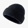 Knitted Hat for Women In Autumn and Winter Warm Fashion Couple Solid Color Thickened Wool Hat for Head Protection Ear Flip Pullover Hat for Men