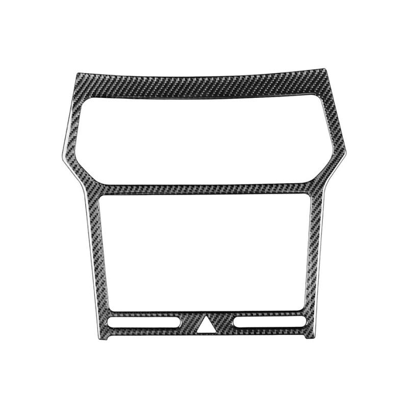 Kohlefaser Armaturenbrett Radio Stereo Panel Rahmen Verkleidung für 2013-2019 Ford Explorer