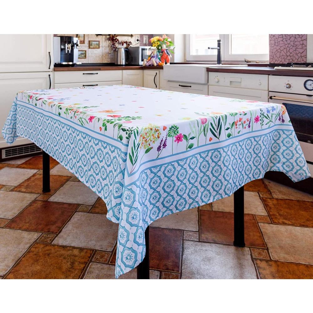 Small Fresh Square Rectangular Tablecloth Suitable for Kitchen Table Decoration Simple Style Plant Tablecloth Decoration