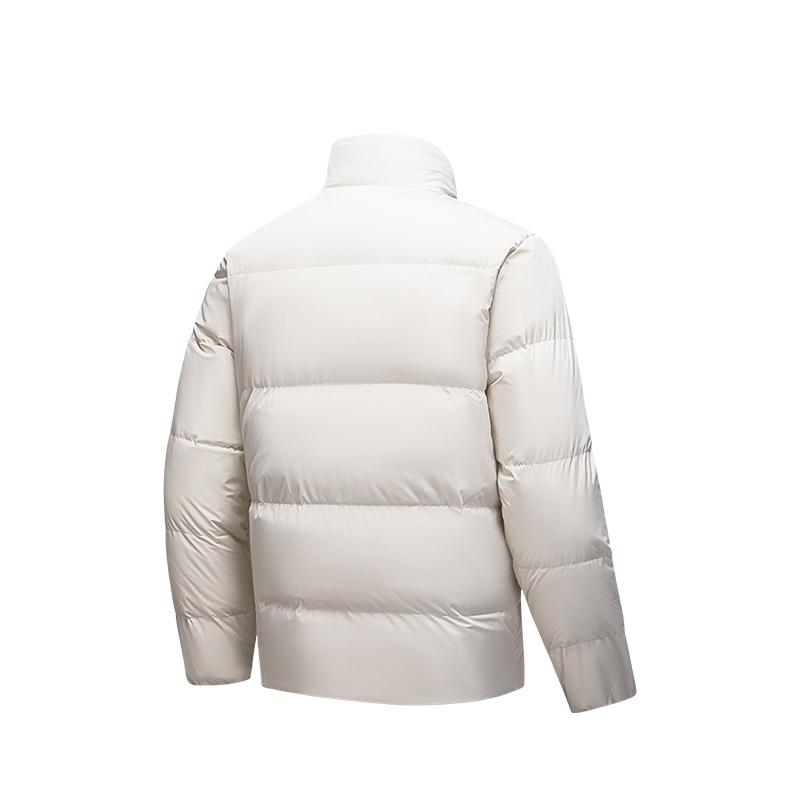 Anta Three-Layer Quick Warmth Four Protection Technology Water-Repellent Windproof Oil-Resistant Mid-Length Stand Collar Down Jacket 952447922-1