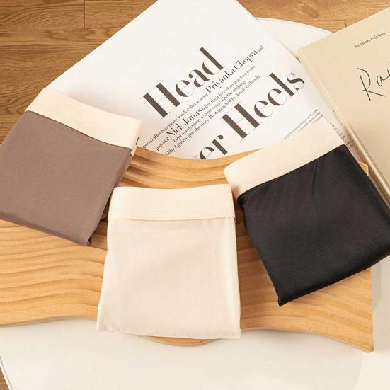 Slip da Uomo a Vita Media con Elastico in Vita, Tinta Unita con Stampa di Lettere, Mutandine Traspiranti U-convex