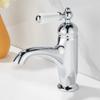 Brush Gold Basin Faucet Chrome Hot and Cold Mixers Antique Wash Basin Faucet Taps Ceramic handle Basin Faucets