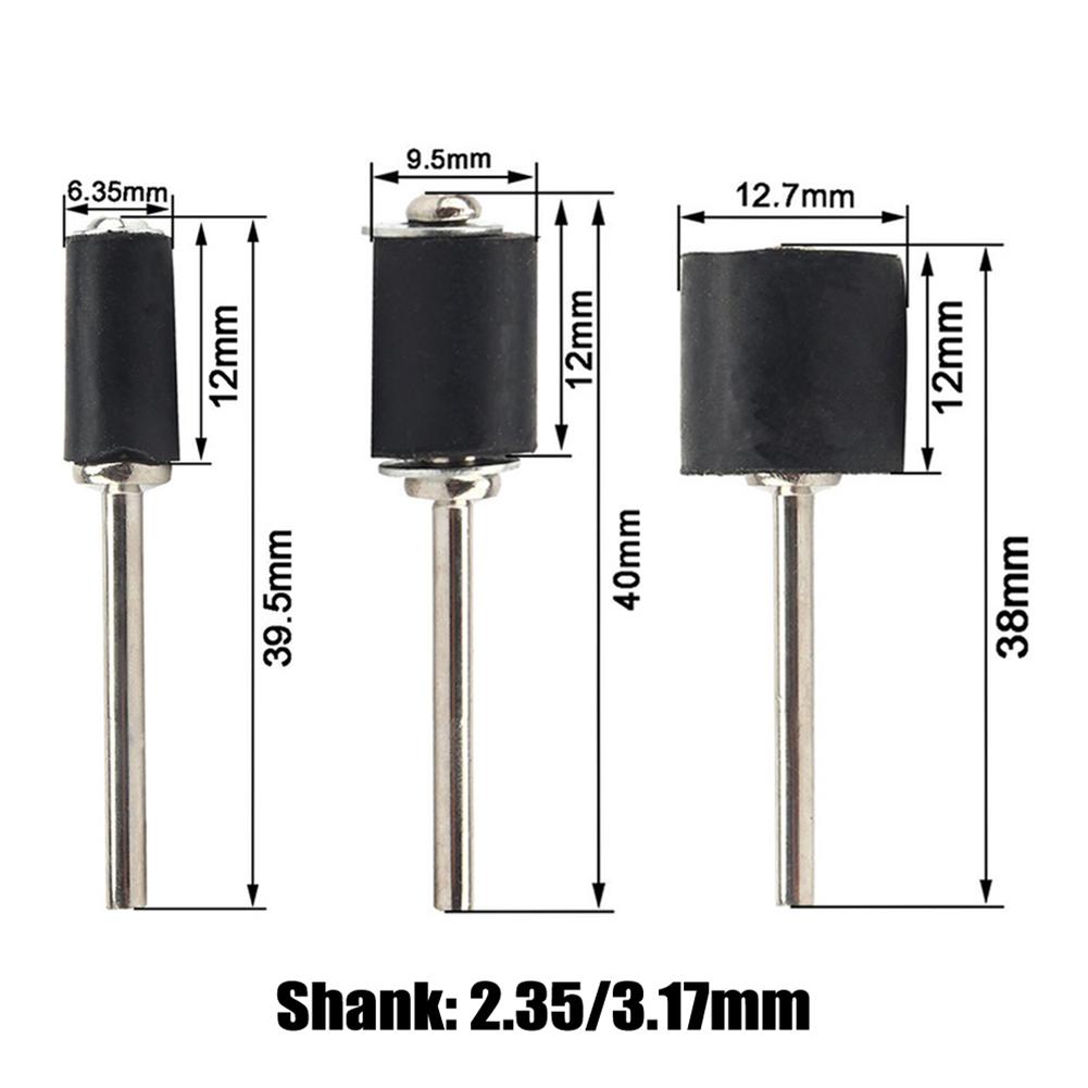 Abrasive Tool Grinding Head Sandpaper Ring Polishing Drum Power Rotary Tools Rubber Sandpaper Circle Kit Abrasive