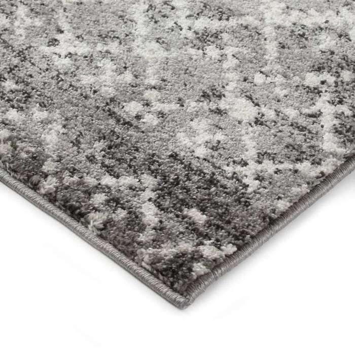 Tapis esprit scandinave à motifs ethniques gris foncé 120x170