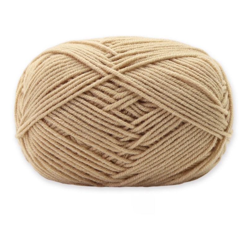 1Roll 4ply Milk Cotton Knitting Combed Yarn Wool Yarn For DIY Hand Knitted Crochet Craft Scarf Sweater Clothes Dolls Hats Supply