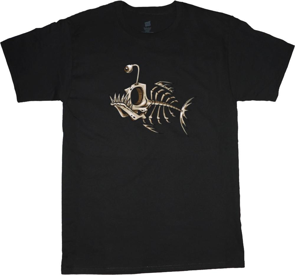 big and tall t-shirt fish bones fishing graphic tee shirt tall shirts for men Unisex T-Shirt S