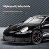 1/32 Porsche GT3 RS Supercar Alloy Diecast Metal Model Computer Desktop Ornaments Sound & Light Toy Children Birthday Toy Gift