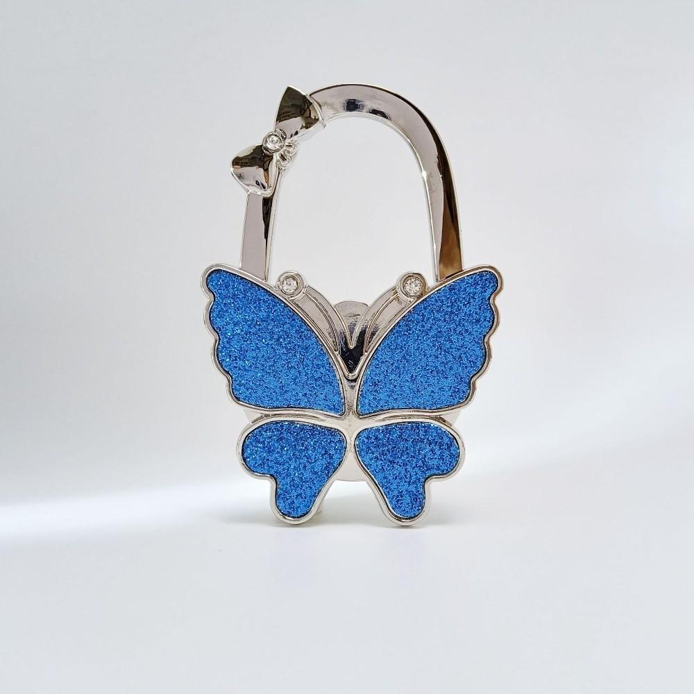 Fashion Foldable Butterfly Handbag Hook for Women Portable Creative Bowknot Purse Hook Durable Table Hanger for Table