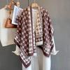 Winter Scarf For Women Long Warm Cashmere Scarves Jacquard Lady Shawl Wrap Double Sides Female Pashmina Bandana Scarf
