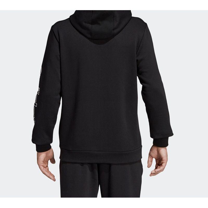 Adidas Originals Trefoil Sporty Knit Hooded Jacket Men Outerwear Black DU0364