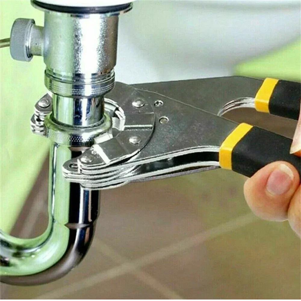 8 Zoll Universalschlüssel Verstellschlüssel Rohrzange Schraubenschlüssel Werkzeug für Reparateur Werkstatt Autoreparatur Maschinenwartung