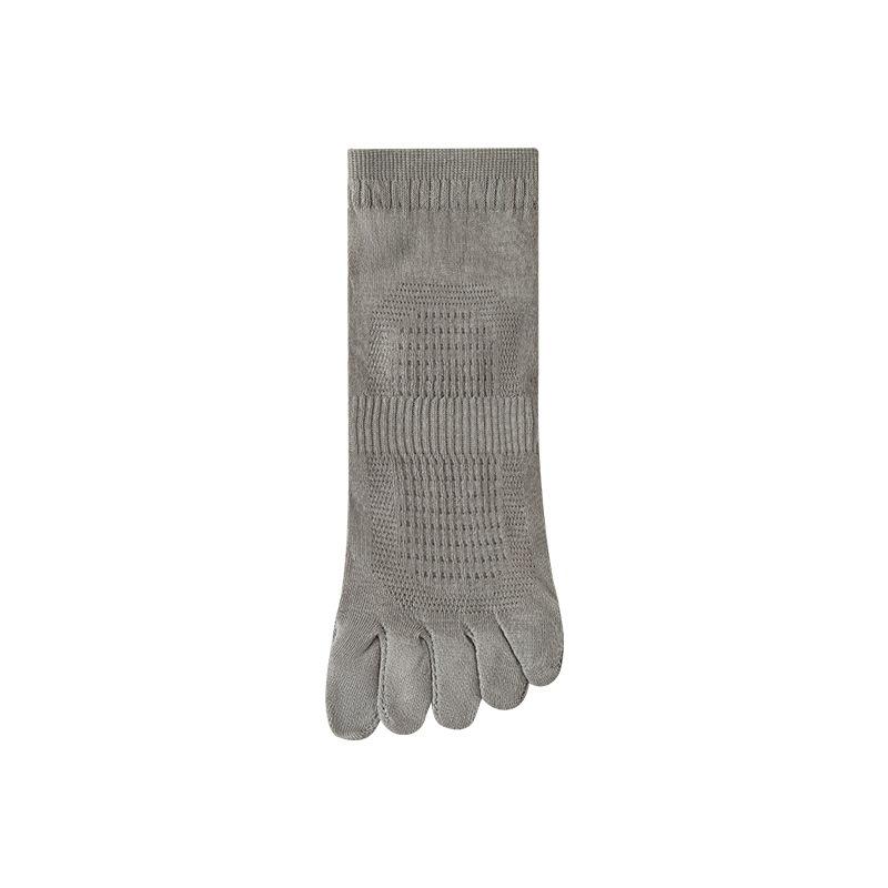 Socks Men's Solid Colour Spring and Summer Thin Mesh Men's Boat Socks Cotton Anti-odour Split-toe Socks Sweat-absorbing Breathable Five-finger Socks