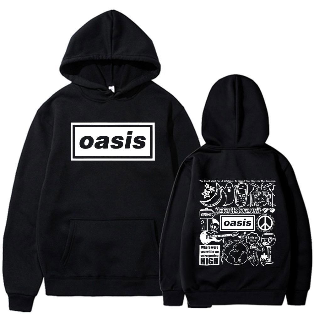 British Rock Live 25 Tour Hoodies Fashion Gothic Vintage Oversized Sweatshirt Men's Women Long Sleeve Pullovers