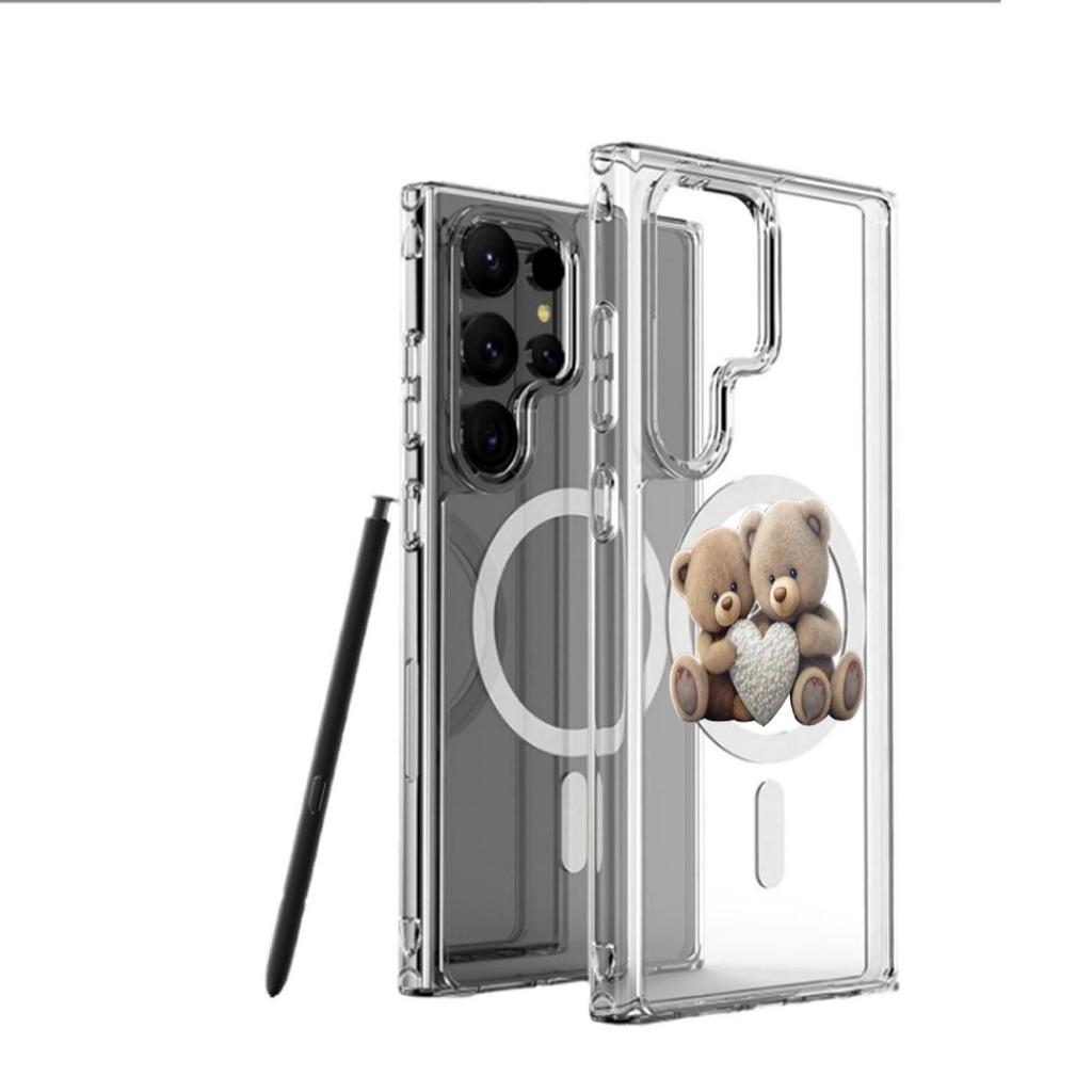 Care Bears Magnetic Transparent Case for iPhone 15/16/17 Pro Max