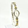 Used [New Battery] SEIKO ALBA 4P Color Stone Ladies Watch Oval V400-5100 050502