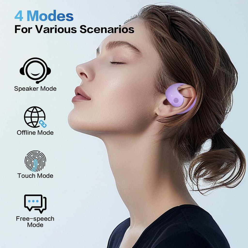 Translation Earbuds Real Time, Hy-T26 Pro Language Translator, Ai Translator Earbuds Translating Headphones Real Time, Wireless Translator Earbuds,