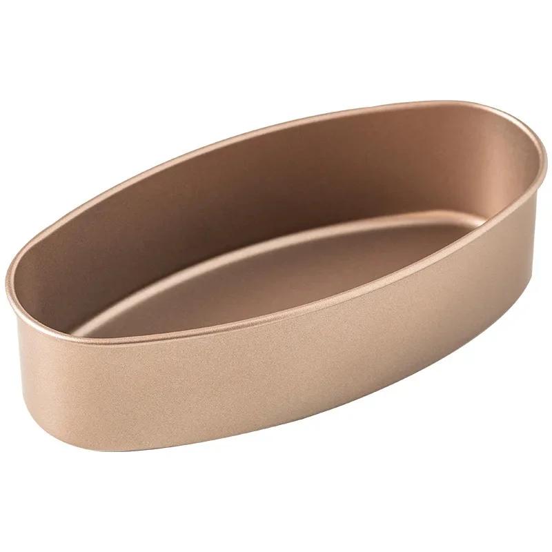 Carbon Steel Oval Nonstick Baking Mold, 23CM, Pie Tin, Cake Mold, Cheesecake Pan, Bread Loaf Pan, Bakeware Tool Accessories