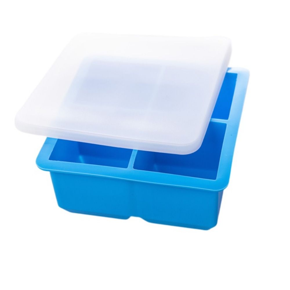 4/6/8/12 Grids Ice Cube Maker Silicone Square Ice Mold Multifunctional Large  Ice Cube Tray  Bar