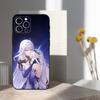 Genshin Impact Skirk Game For iPhone 12,14,13,15,16,11,17,X,Mini,XR,SE,XS,Plus,Pro,Max,8,7,Soft Silicone Black Case