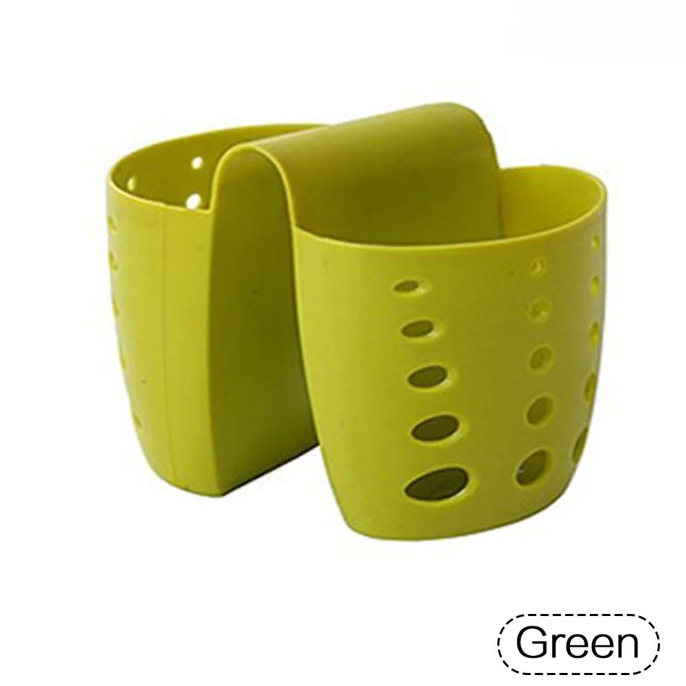 Kitchen Tools Kitchen Sink Saddle Style Double Silicone Sponge Holder Sink Rack Storage Organizer Soap Kitchen