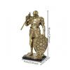Metallic-LookLook Medieval Knight Figurine Nordic with Buckler