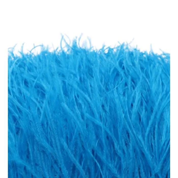 FeatherBeatiful 1meter Black Ostrich Feathers Trim Cloth Sideband Ostrich Feather Trims Clothing Wedding Feather Ribbon Sewing Decorati