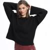 Wind Knitted Sweater Winter New Sweet Round Neck Pullover Loose Solid Color Long Sleeve Versatile Knitted Sweater Women