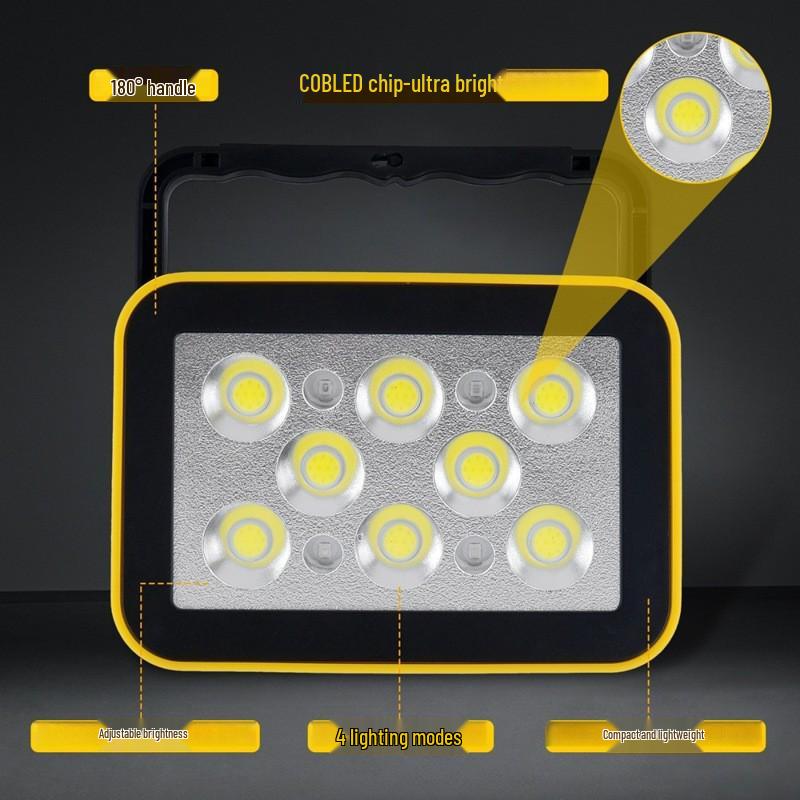 Rechargeable Magnetic LED Work Light - Outdoor Multifunctional Emergency & Auto Repair Lighting