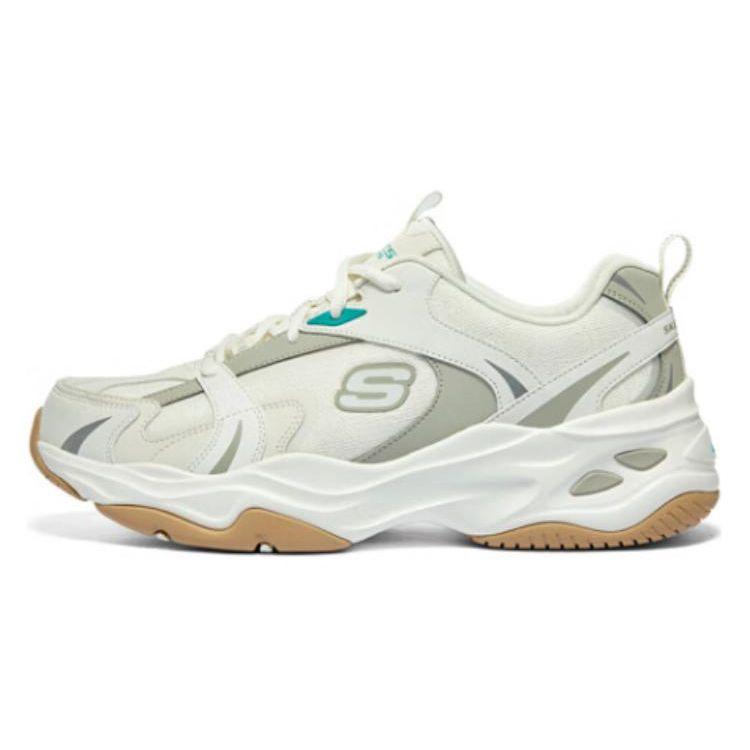 Skechers Удобные Универсальные Износостойкие Легкие Низкие Повседневные Кроссовки Мужские Бежевые 894266-NAT