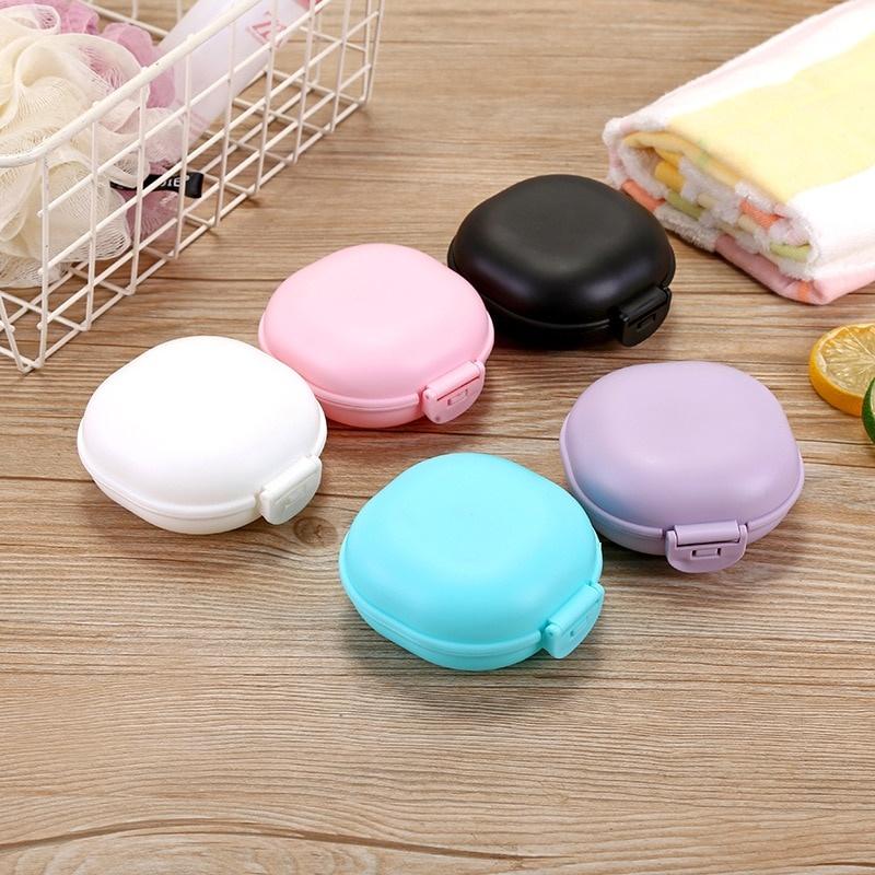 New Portable Candy Color Soap Box Home Shower Travel Hiking Soap Holder Container Soap Dish Bathroom Supplies Drop Shipping