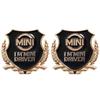2Pcs Car Logo Metal Sticker Window Trunk 3D Emblem Decal For MINI One Cooper JCW Countryman Clubman Cabrio Paceman Coupe Clubvan uylez55
