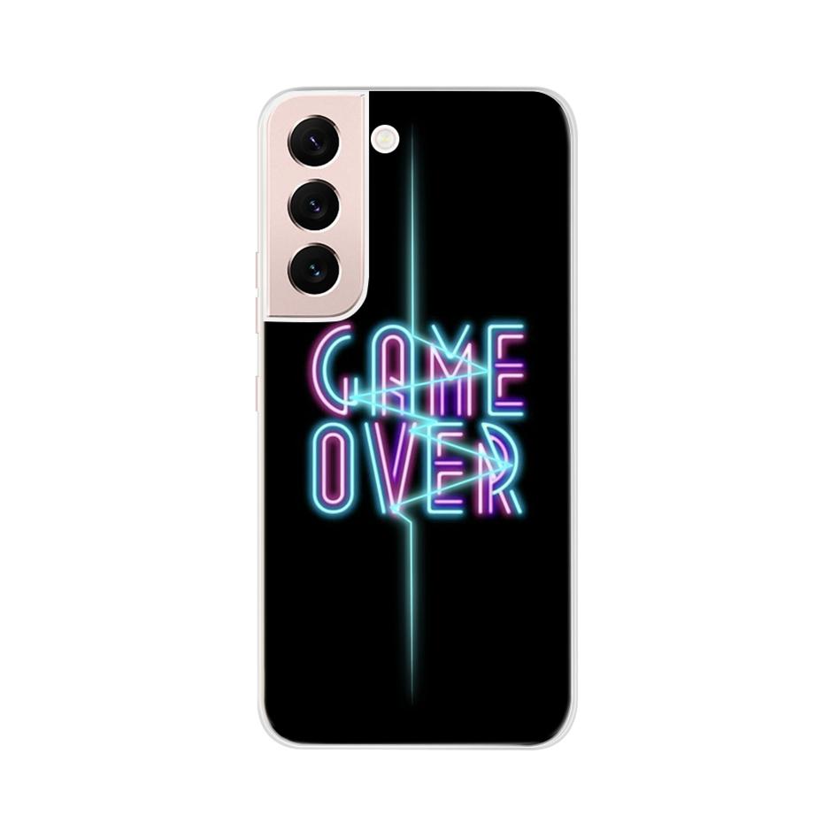 Beautiful Flower Phone Case For Samsung Galaxy S22 Pro S 22 Ultra 5G Case Cute Cat Soft Silicone TPU Cover For Samsung S22 22Pro