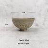 Speckled Japanese Ceramic Rice Bowl - Retro Handmade Style with Minor Flaws, Perfect for B&Bs or Dipping Sauces.