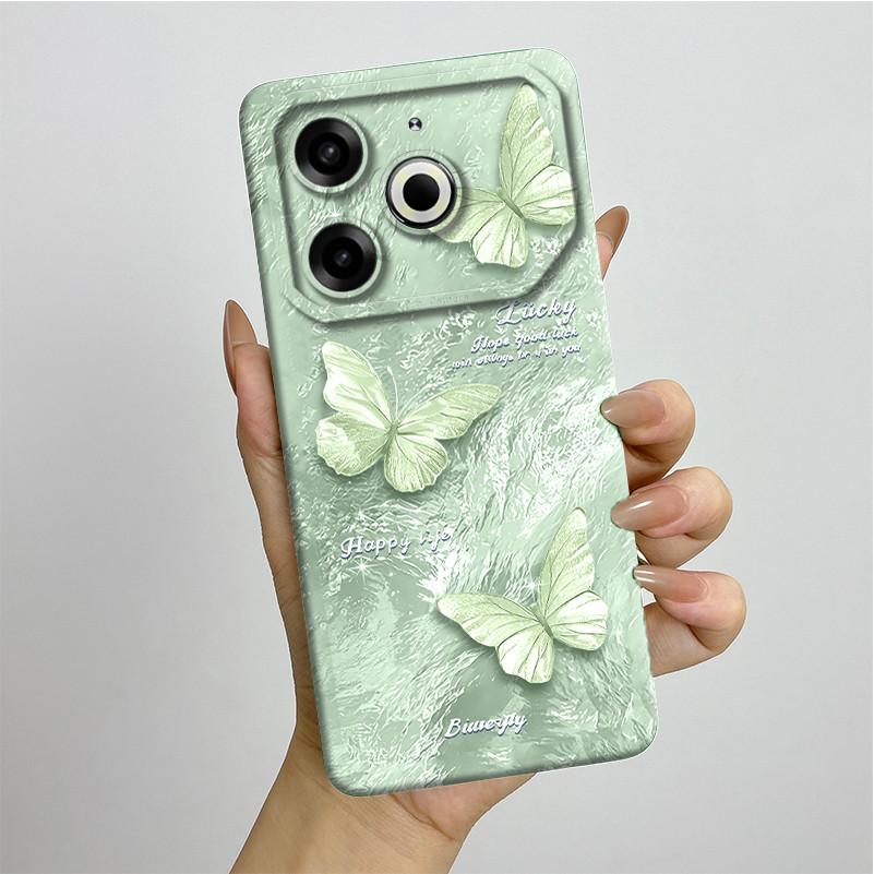 Per Tecno Pova 6 Neo Custodia POVA6NEO Silicone TPU Morbida Custodia per Telefono Verniciata Stampata Antiurto Protettiva Cover Posteriore
