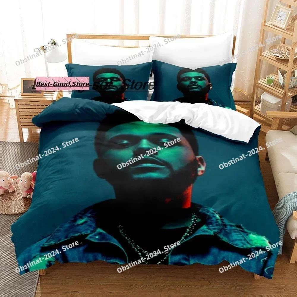 Fashion XO The Weeknd Bedding Set Printed single Comforter Quilt Bed Cover Duvet Cover Pillow Case 3 Pieces Sets Kids Adult Size