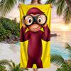 Curious George Fashion Beach Towel: Ideal for Summer Adventures Soft, Absorbent and Quick Drying Suitable for Swimming and Bathing