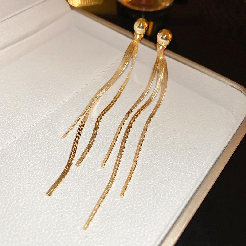 Metal Simple Versatile Earrings Personality Exaggerated Earrings Temperament Advanced Sense Earrings Fashion Earrings Women