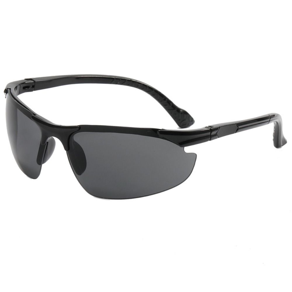One Piece Windproof Eyeglasses Semi Rimless Sun Glasses Women Men Outdoor Cycling Goggles Sports Sunglasses Bicycle Eyewear