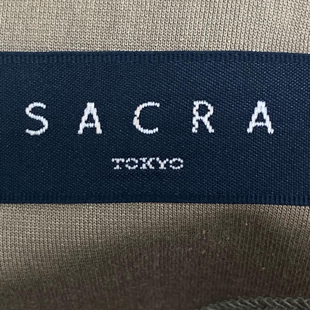 SACRA 265021 Short Sleeve Jersey dress 38 khakiUsed