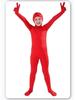 Halloween Cosplay Solid Color Full Body Open Face Zentai Bodysuit